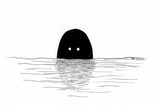 There are things in the water - Odd Friends by Kira Bang-Olsson